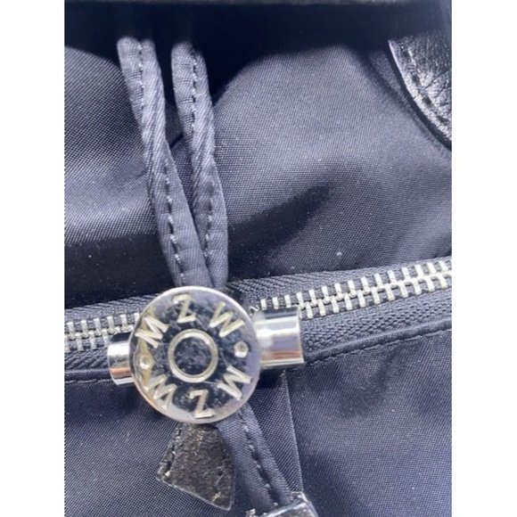 Mz Wallace Cece Moto Black Nylon Backpack - Picture 11 of 12